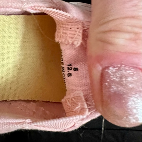 Old Navy Pink Kids Slip-On Sneakers with Rainbow Accent size 12.5 - Picture 7 of 7